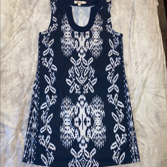 Aryeh Dresses & Skirts - Navy blue and white patterned dress